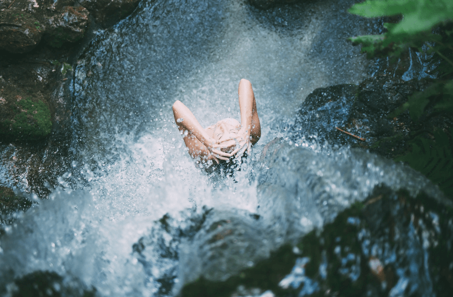 Find Your Calm with CBD Woman enjoying a moment of calm with CBD